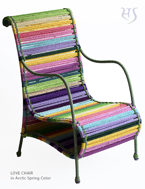 Love Chair in Arctic Spring Color  by Sahil & Sarthak